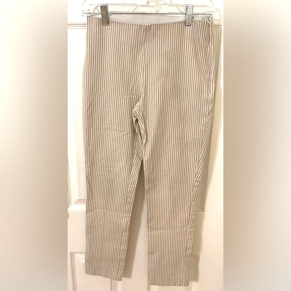 A New Day Women's Striped High Rise Side Zip Skinny Ankle Stretch Pants Size 2 - Picture 1 of 7